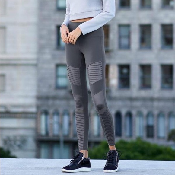 ALO Yoga Pants - ALO Moto High Waisted Leggings